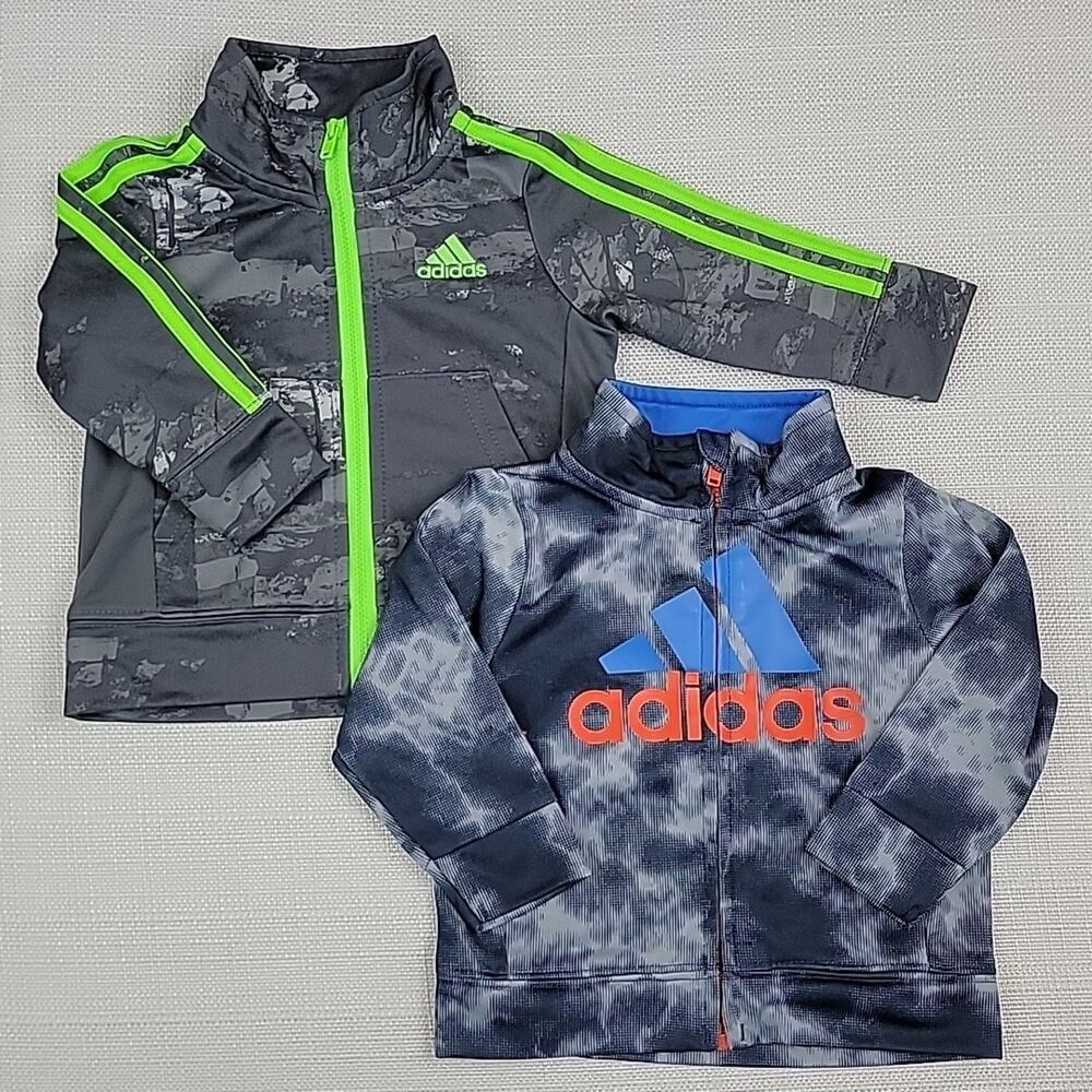 Adidas Baby Infant Zip-up Track Jacket Bundle Set 6M